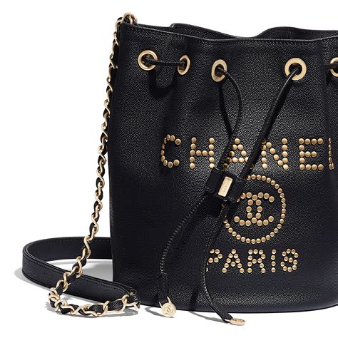 chanel calfskin vs grained calfskin|chanel grained calfskin drawstring bag.